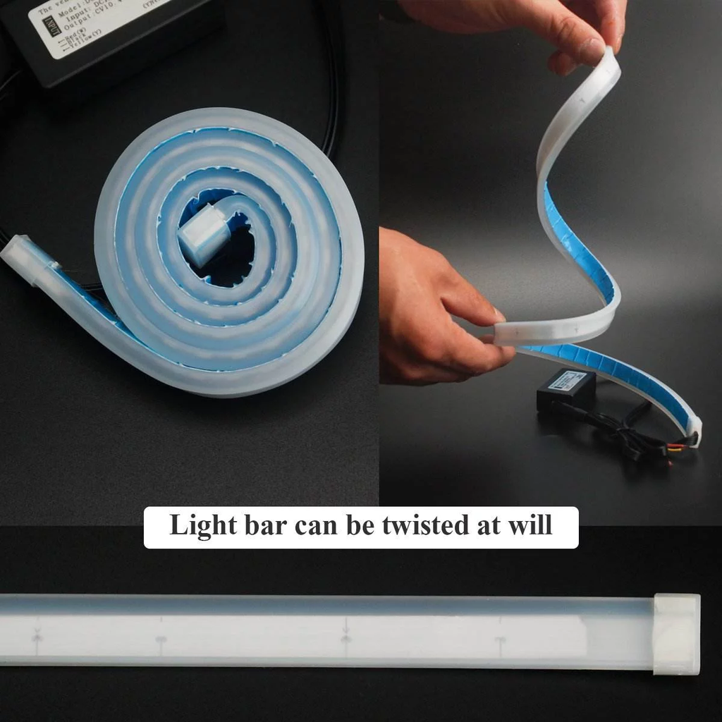 CINTA LED 60CM PARA AUTO (PAR) AZUL OSCURO