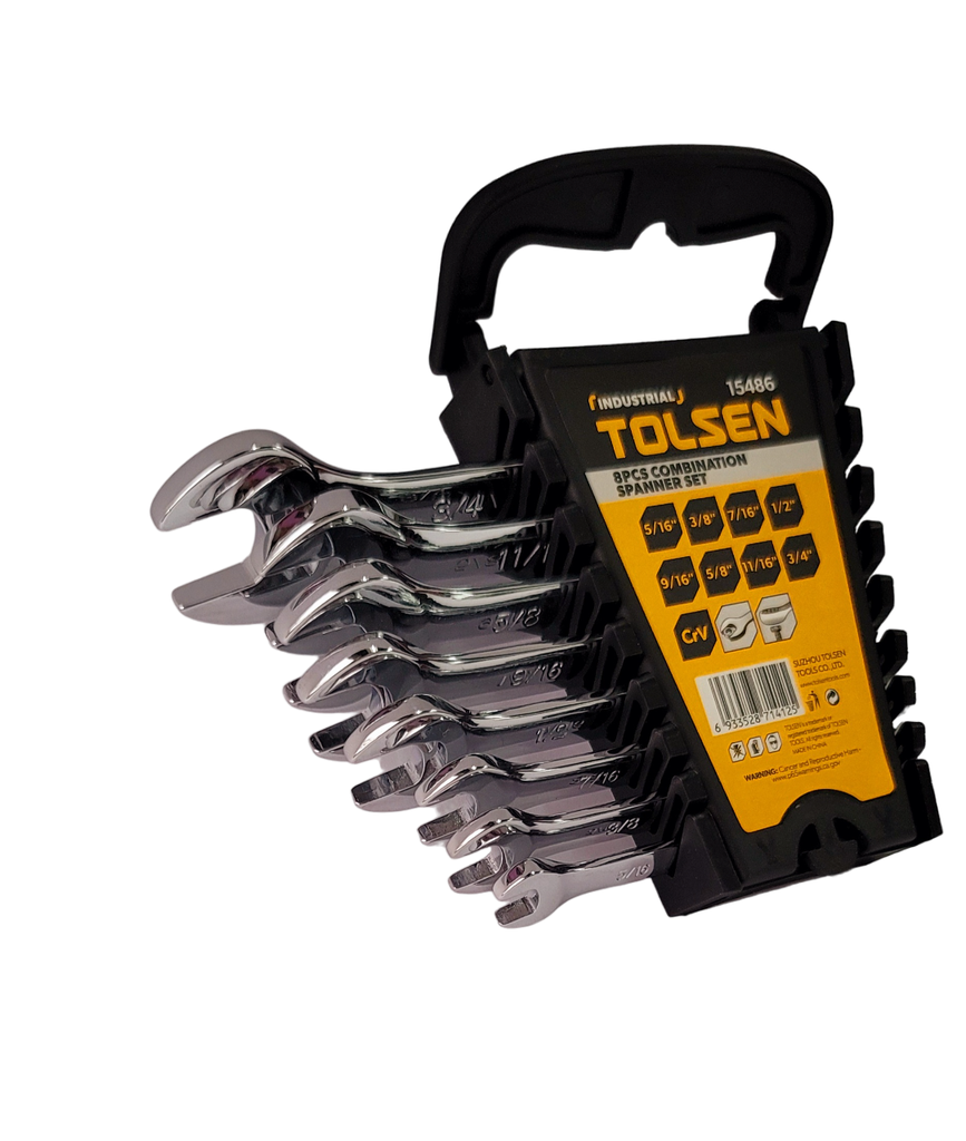 SET 8PCS LLAVES COMBINADAS 5/16" - 3/4"
