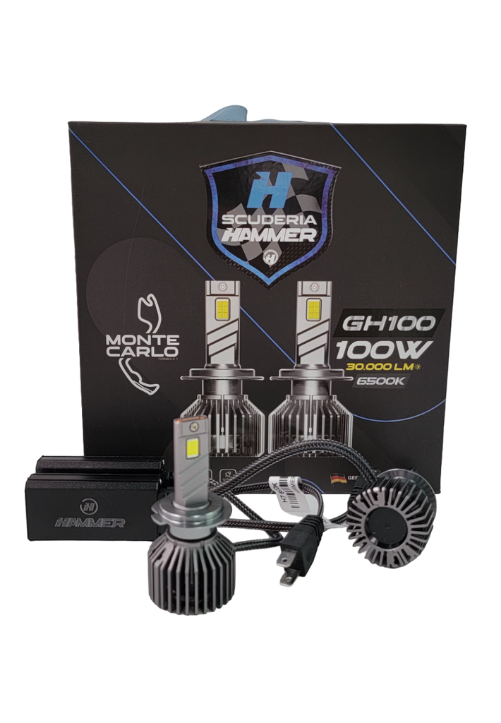 MONTE CARLO SCUDERIA GH100 30.000LM 100W H7 6000K