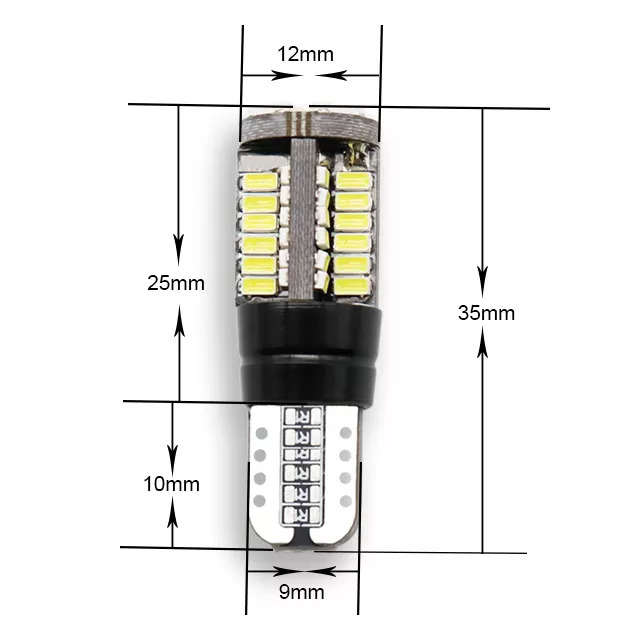 T10 57SMD ESTROBO BLANCO (PAR)