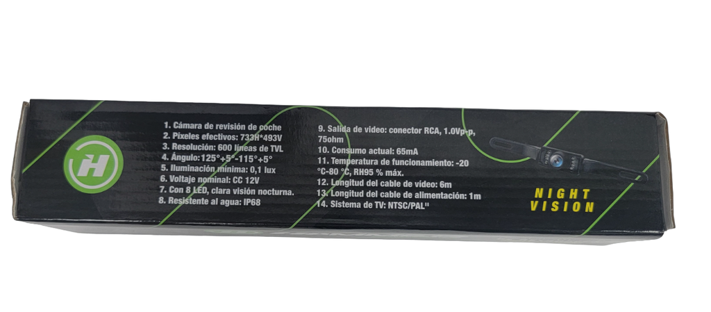 CAMARA DE RETROCESO PORTA PLACA NIGHT VISION (E)
