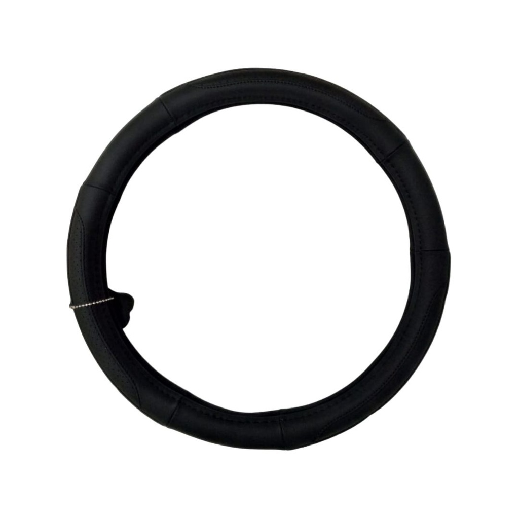 FORRO DE VOLANTE ESPECIAL CUERO NEGRO TALLA L