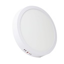PANEL SUPERFICIAL CIRCULAR LED HALF - 24WATTS - 65K AL. 80 L/W 85/265 VOLTS.