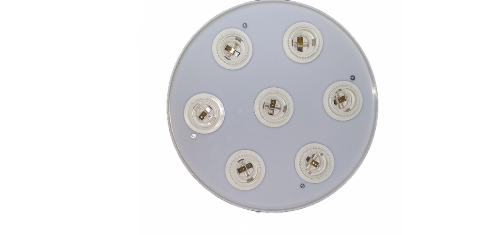 EXHIBIDOR TIPO COPA - CERRADA - BULBOS LED - MESA - MOSTRADOR