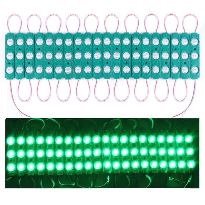 CLD MODULO 3 LED 3030SMD 12V 20PCS SET VERDE
