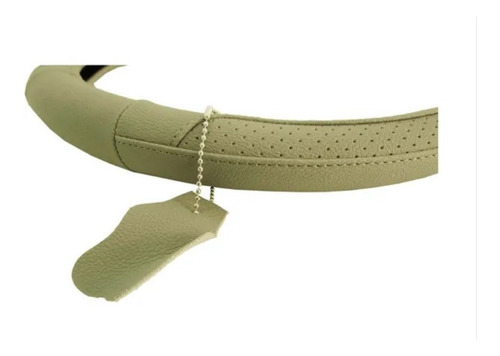 FORRO VOLANTE CUERO BEIGE ESPECIAL TALLA L