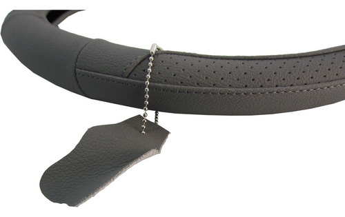 FORRO VOLANTE CUERO GRIS ESPECIAL