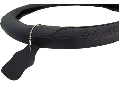 FORRO VOLANTE CUERO NEGRO ESPECIAL TALLA L