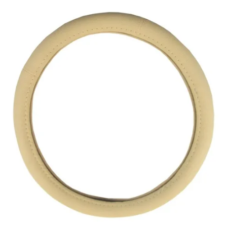 FORRO VOLANTE SEMI-CUERO BEIGE ECONOMICO