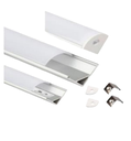 LUMISTAR PERFIL ESQUINERO PARA CINTAS LED 1MT (INCLUYE 2 GANCHOS Y 2 TAPAS)