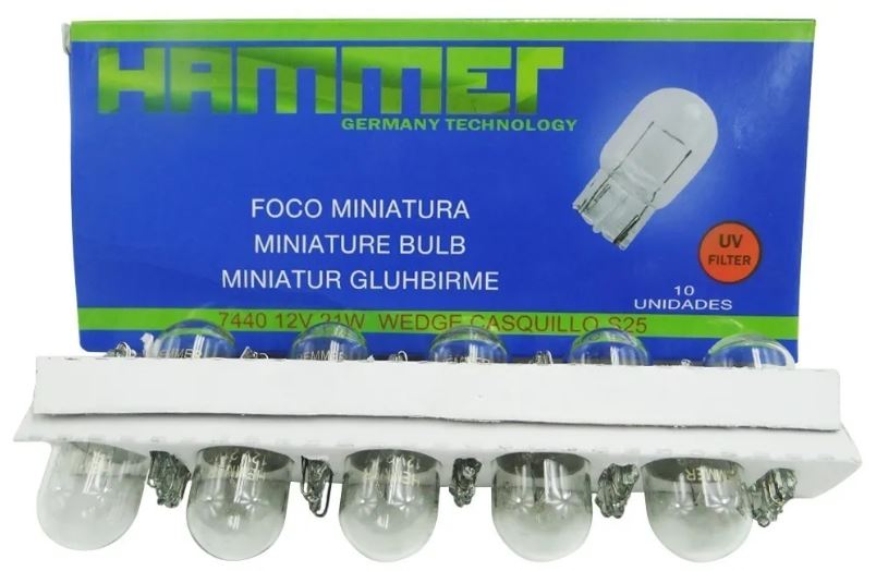 7440-T20 BASE DE VIDRIO HAMMER 1 CONTACTO (E)