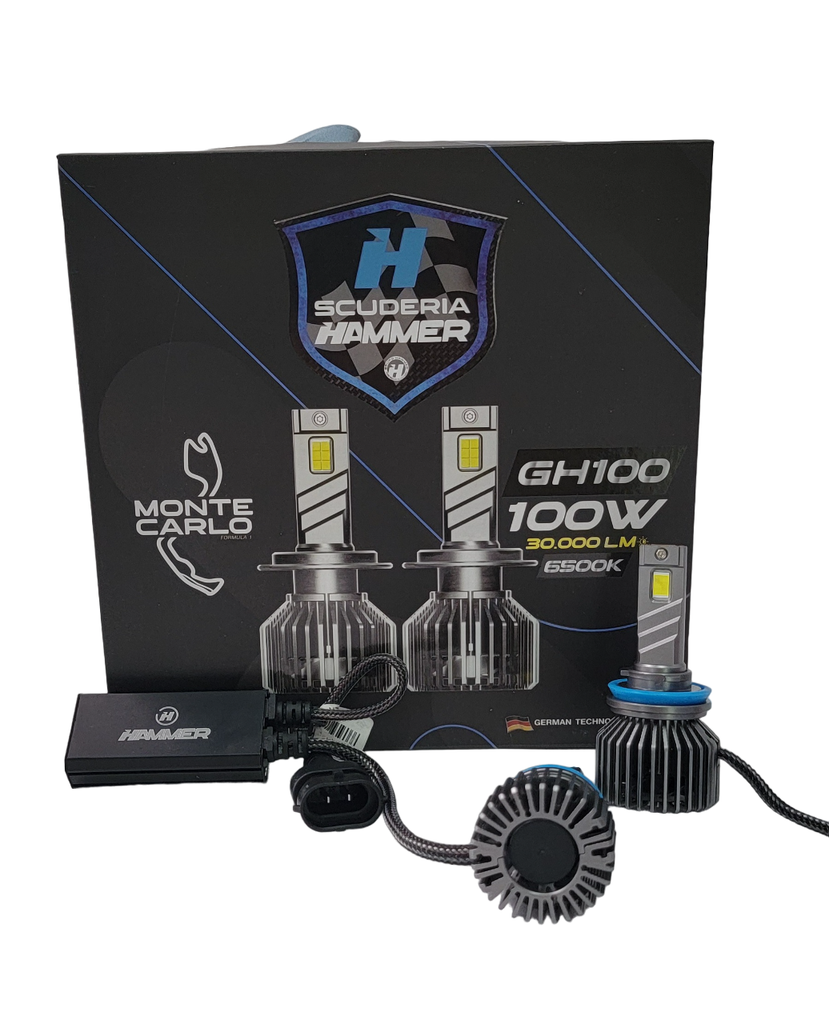 MONTE CARLO SCUDERIA GH100 30.000LM 100W H11 6000K