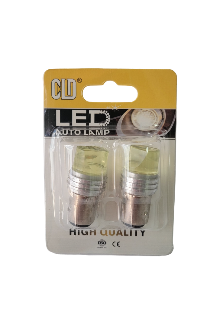 CLD 1157 BAY15D 12V BASE METALICA AMBAR (E)