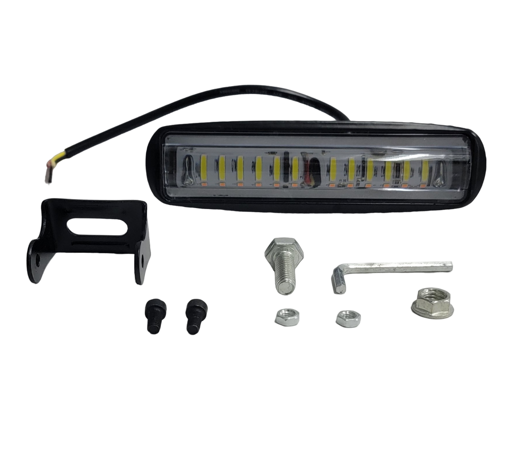 MINI BARRA LED 6.5 24W 10-30V BLANCO/AMBAR C/FLASH