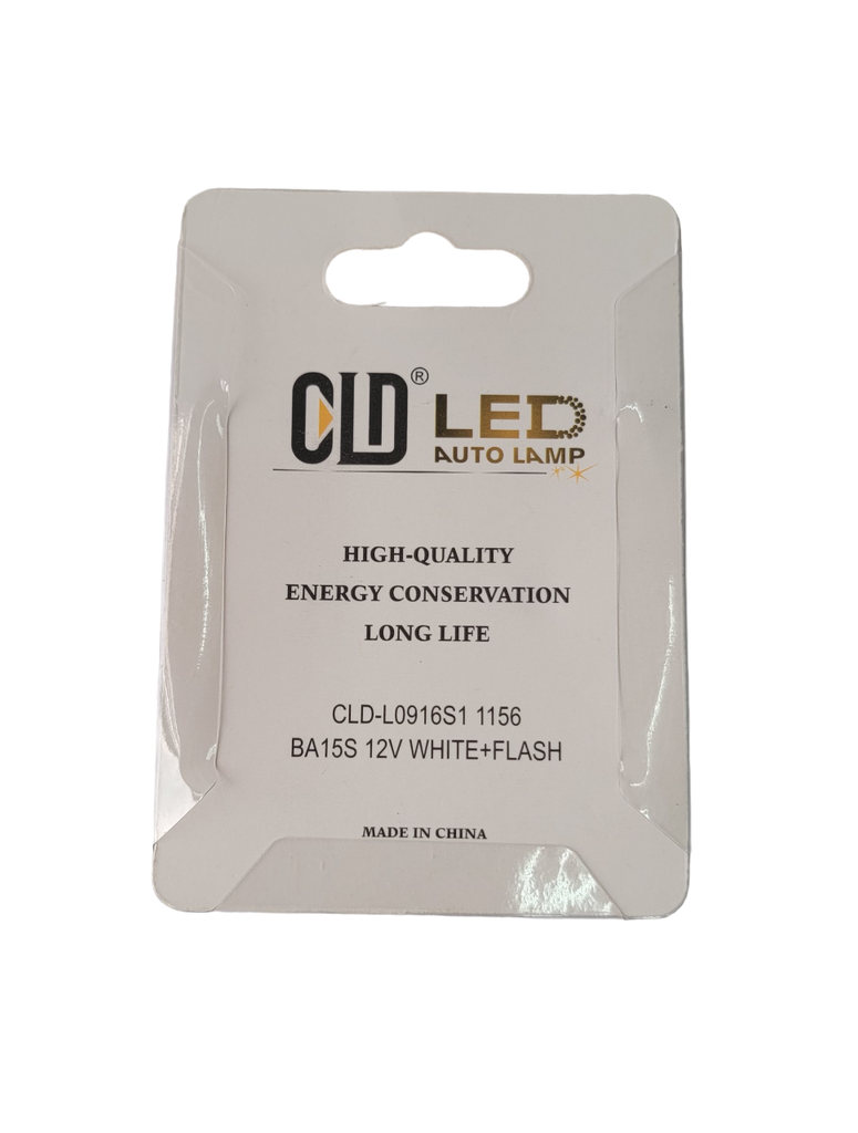 CLD 1156 BA15S 12V BASE METALICA + FLASH (E)
