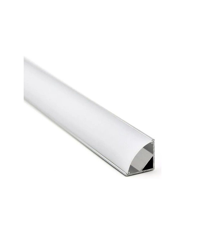 LUMISTAR PERFIL ESQUINERO PARA CINTAS LED 1MT (INCLUYE 2 GANCHOS Y 2 TAPAS)