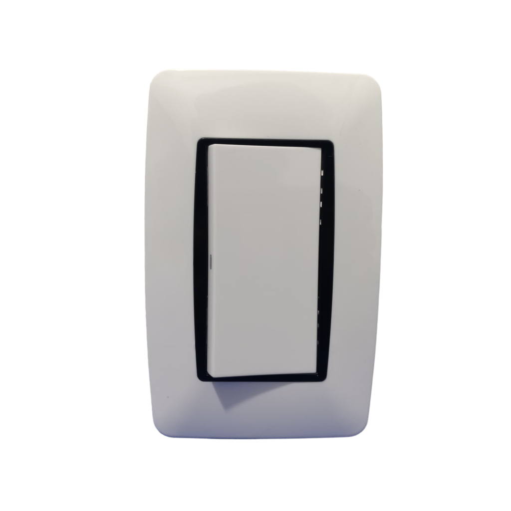 LUMISTAR INTERRUPTOR SENCILLO MODERNA P/EMPOTRAR, BLANCO, 127-250V, 10AMP