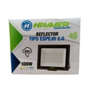 REFLECTOR MODELO ESPEJO 2.0 HAMMER / 100W / 6.500K / 85-277V / 75LM/W / IP65 / ALUM+GLASS / SMD (E)