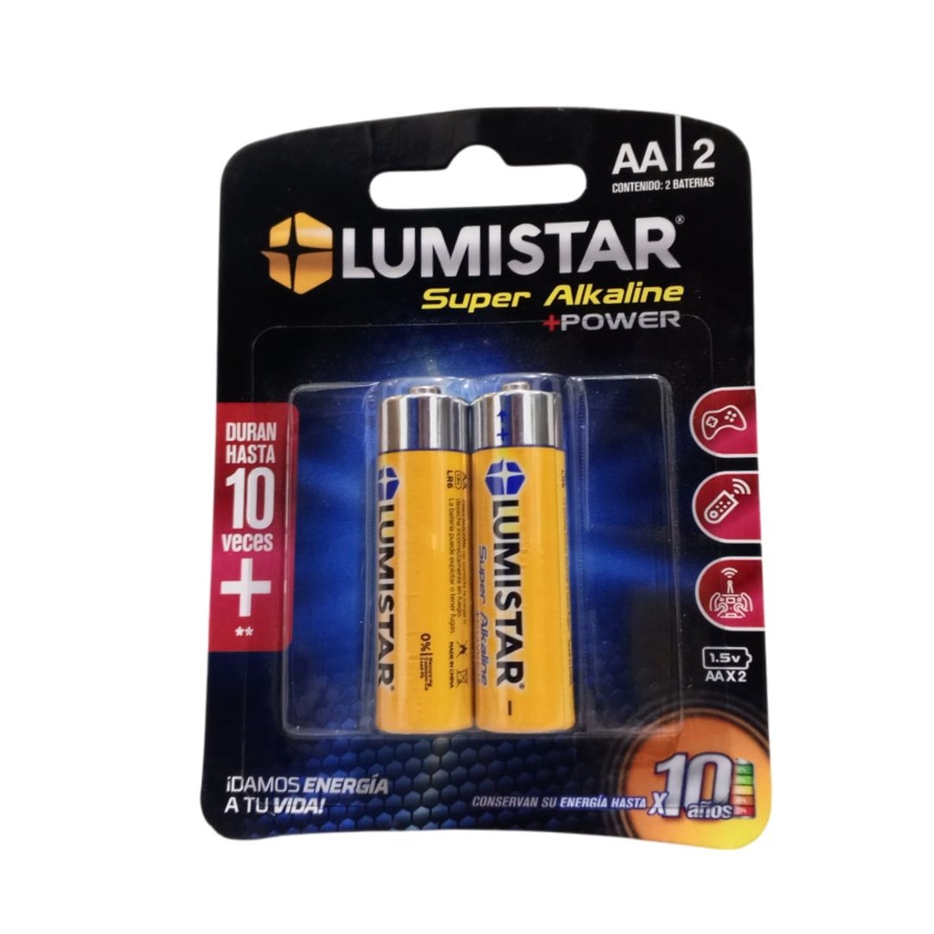 LUMISTAR BATERIA SUPER ALKALINE - AA LR6 - 4PCS/BLISTER 1.5V