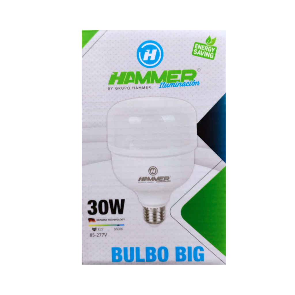 BULBO BIG2 / 30W / E27 / 85-277V / PVC / DOB / 80LM*W / 6,500K / 10*15,4CM