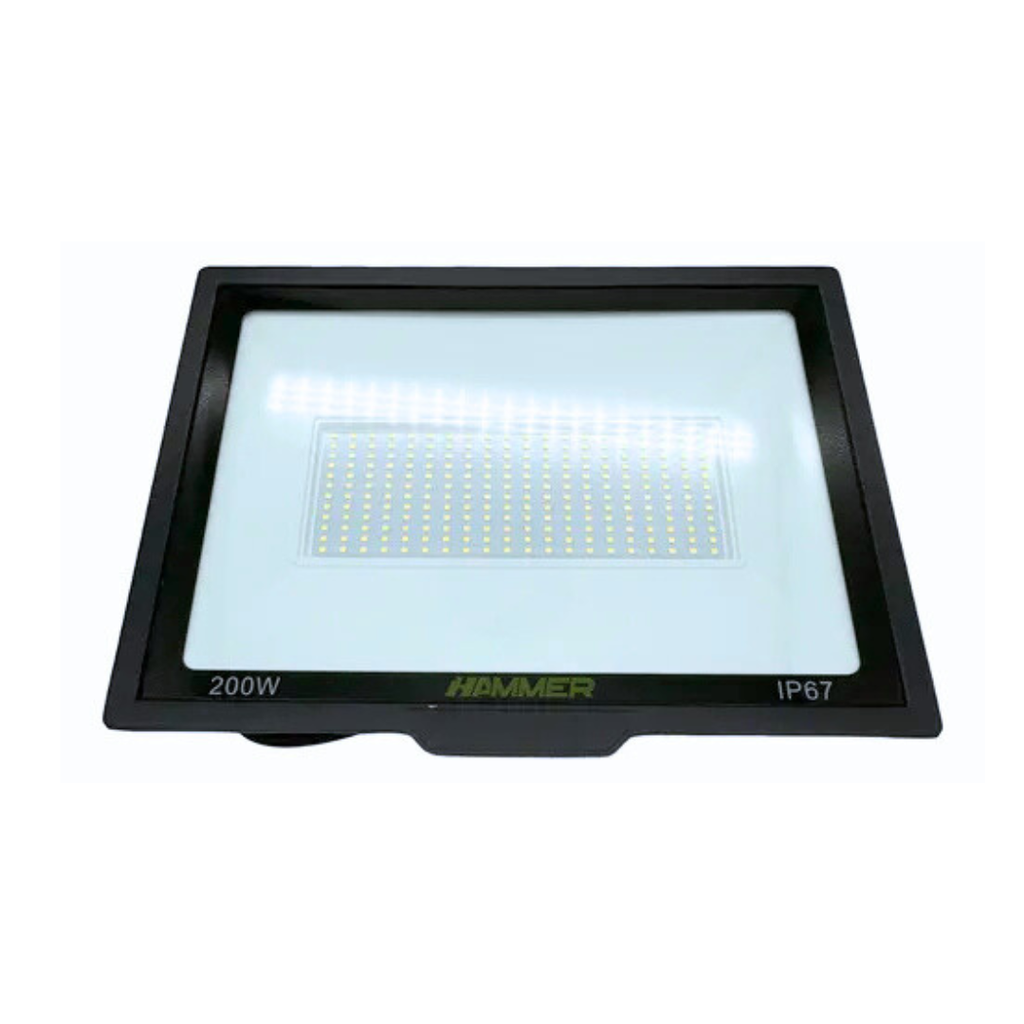 REFLECTOR MODELO ESPEJO 2.0 HAMMER / 200W / 6.500K / 85-277V / 75LM/W / IP65 / ALUM+GLAS / SMD
