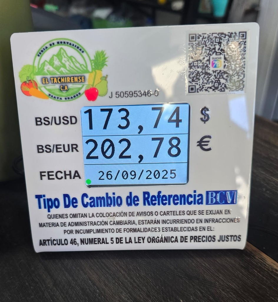 Pantalla BCV personalizada