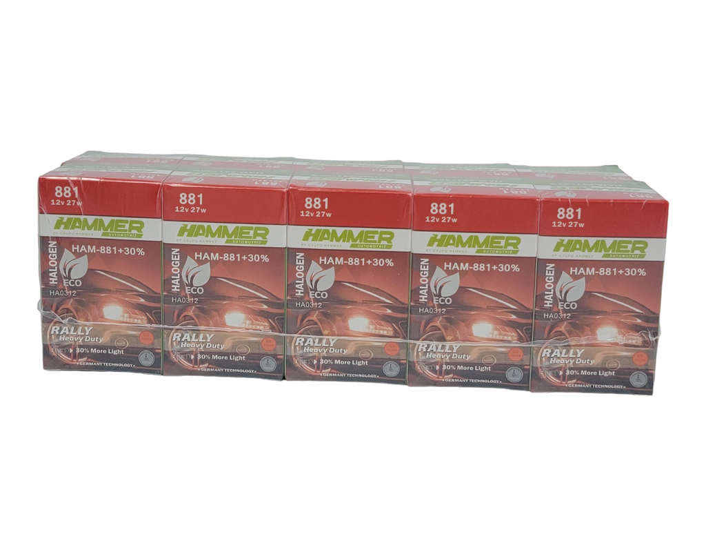 [HA0312] 881 12V 27W RALLY CAJA 10 UNDS