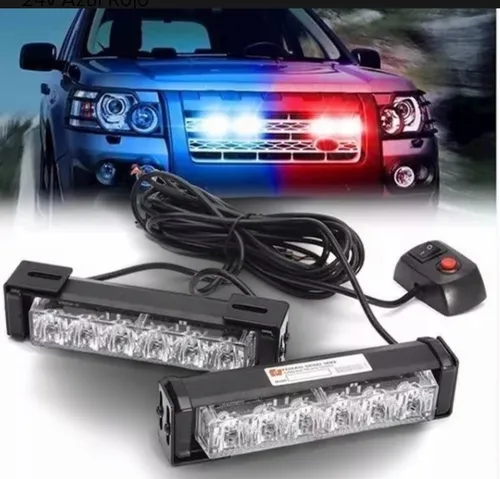 [FS0103] STROBO 6 LEDS FEDERAL SIGNAL PAR. ROJO AZUL