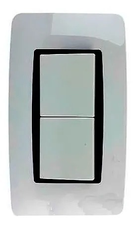 LUMISTAR INTERRUPTOR DOBLE 3 WAY MODERNA P/EMPOTRAR, BLANCO, 127-250V, 10AMP