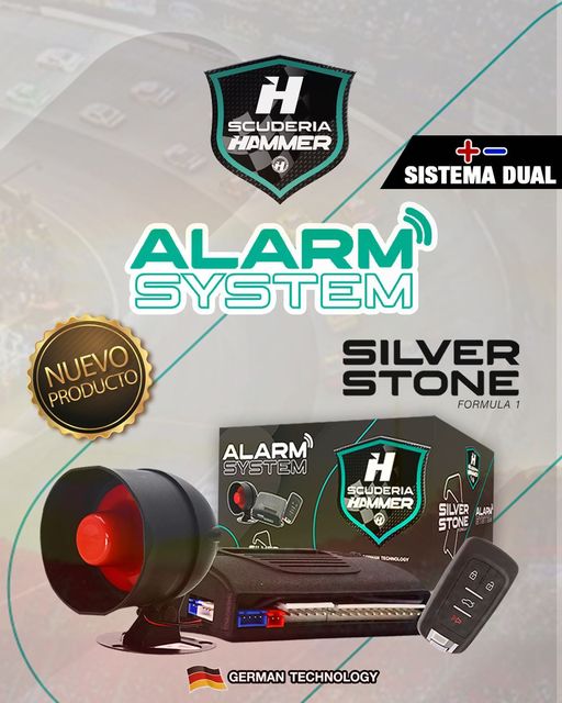 [AL0203] ALARMA SCUDERIA HAMMER SILVER STONE (E)