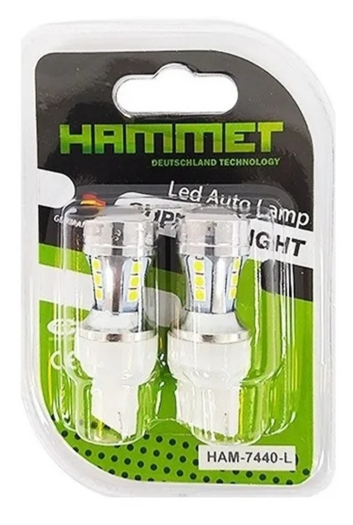 AUX LED HAMMER 7440 T20-18LED-3030SMD 12V-24V