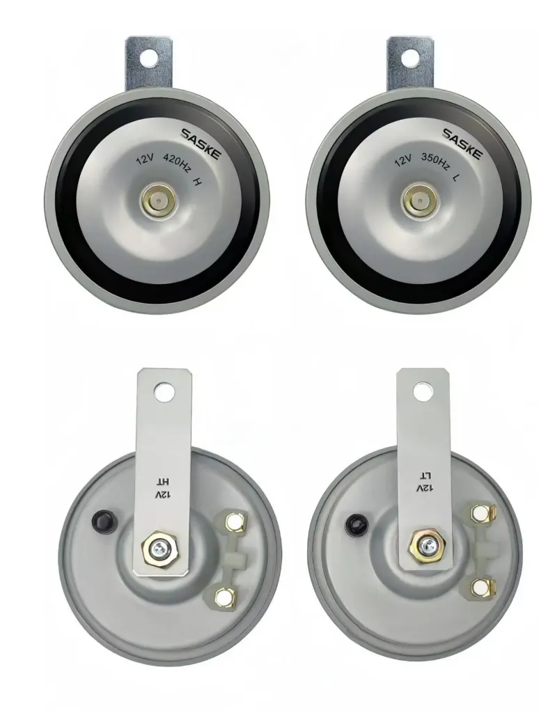 JUEGO DE CLAXON PLATA 12V (420/335Hz) SASKE