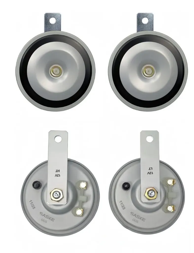 [JN-503] JUEGO DE CLAXON PLATA 12V (420/335Hz) SASKE