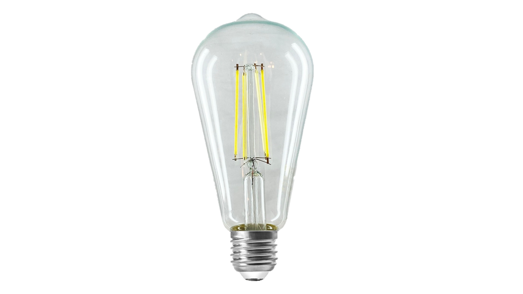 BULBO LED FILAMENT -6.5W-E27-ST64-DIMERIZABLE-110/130 VOLTS-90 L/W-IRC 80%-DIMERIZABLE CON EL INTERRUP BOMBILLO