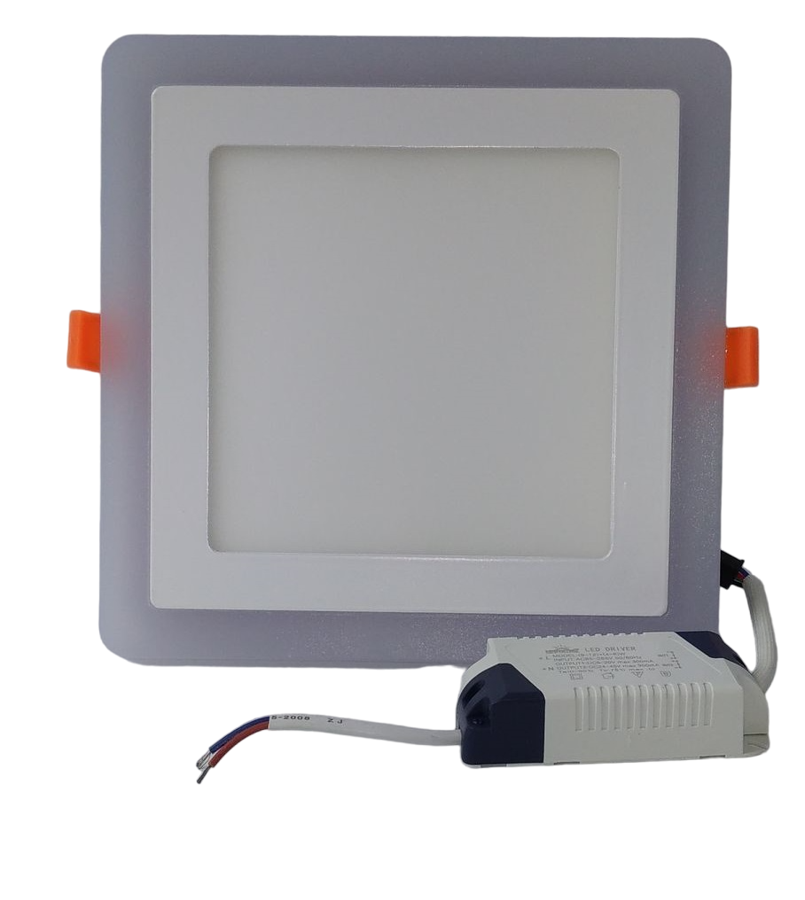 EMB. PANEL LED HALF. 18+6. 32K. BLUE 10´´. 80 L/W. 85/265VOLTS. CUAD.