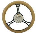 FORRO DE VOLANTE SEMICUERO BEIGE ECONOMICO