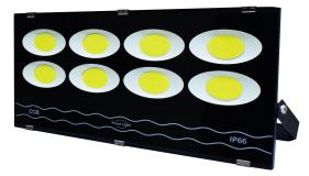 REFLECTOR LED - L.E - 500W - 85/277 VOLTS - 65K - 70 LXW - IP65 - 30.000HORAS - ECONOMY - TIPO LUNA