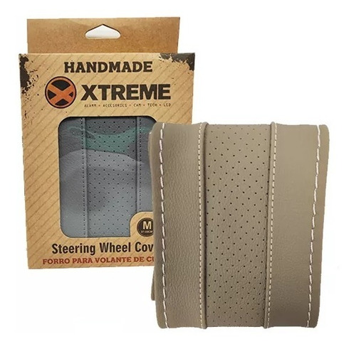 FORRO DE VOLANTE BEIGE HANDMADE