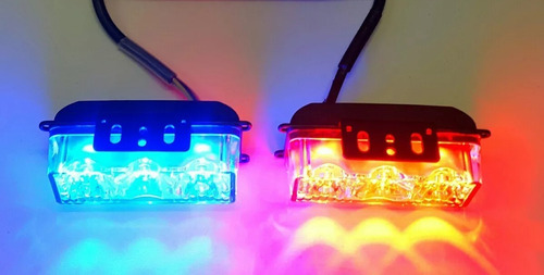 STROBO 3 LEDS FEDERAL SIGNAL ROJO AZUL