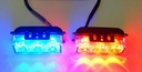 STROBO 3 LEDS FEDERAL SIGNAL ROJO AZUL