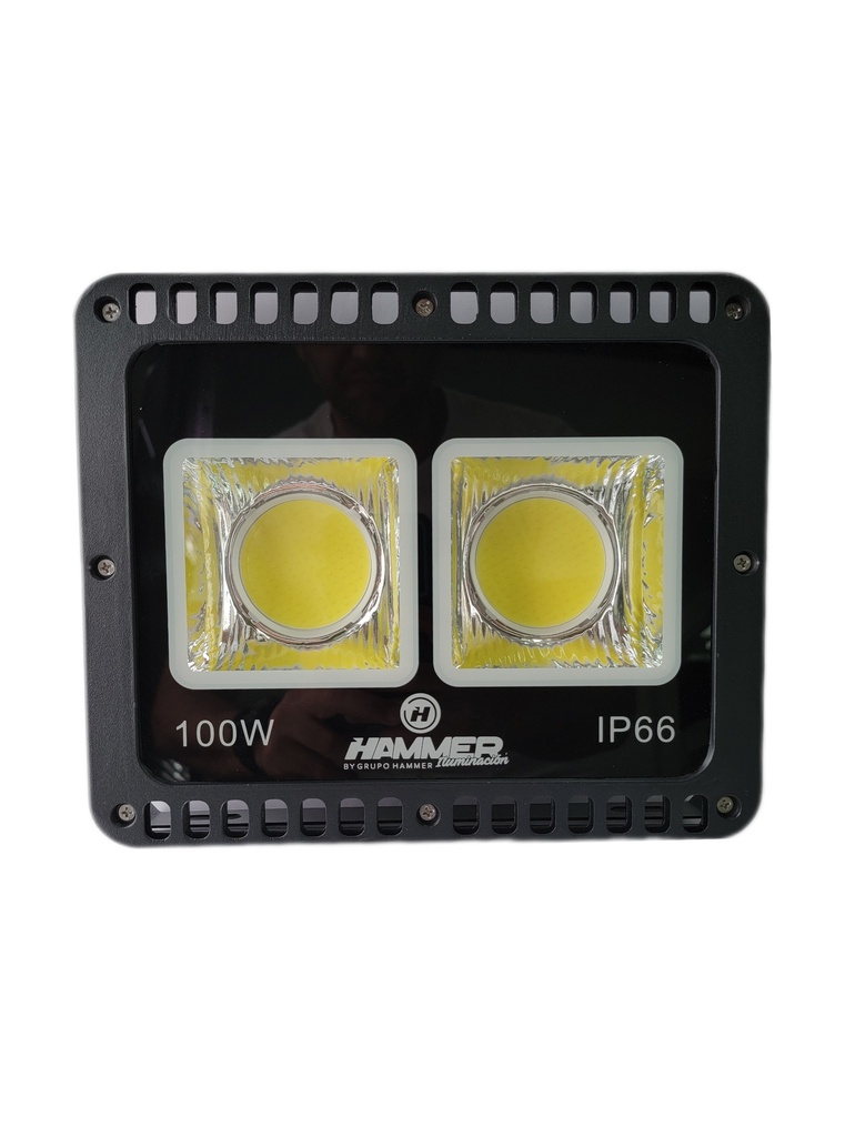 REFLECTOR LED PLUSS - 100W - 65K - IP65 - 100 L/W - 85/277 VOLTS - TG09