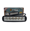 MINI BARRA LED 6,5´´ 6W 10-30V 6LED BLANCO/AMBAR C/FLASH (E)