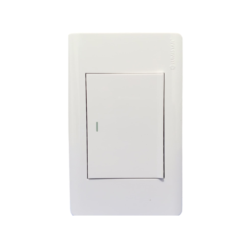[SW40] LUMISTAR INTERRUPTOR SENCILLO ELITE 3 WAY P/EMPOTRAR, BLANCO 127-250V 16AMP 2