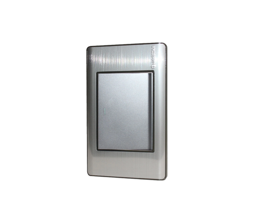 [SW46] LUMISTAR INTERRUPTOR SENCILLO ELITE 3 WAY  P/EMPOTRAR, PLATA 127-250V 16AMP