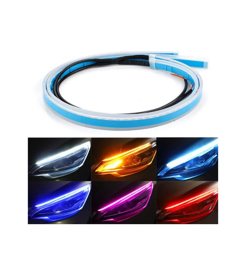 [110B] CINTA LED 60CM PARA AUTO (PAR) AZUL OSCURO