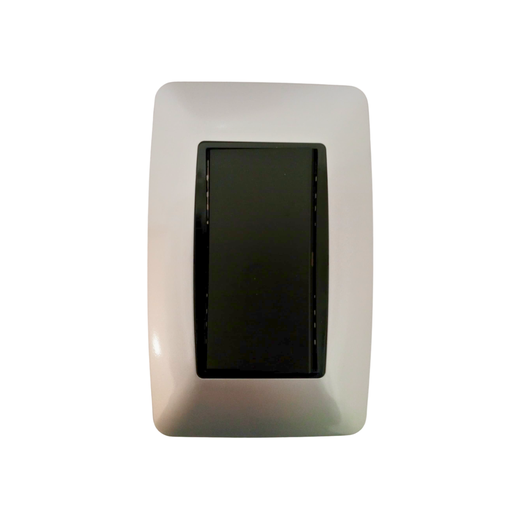 [SW66] LUMISTAR INTERRUPTOR SENCILLO MODERNA P/EMPOTRAR, PLATA, 127-250V, 10AMP