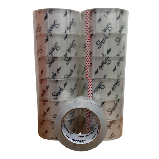 [S-T90MTS] TAPE DE EMBALAR TRANSPARENTE 90MTS SHARK