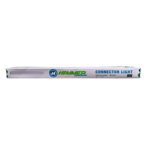 [DW0102] LUMINARIA CONECTOR 3200K / 44CM / 8W / 85-277V / 110LM*W / PVC / CHIPS SMD / INCLUYE CONECTOR ELECTRICO Y FIJADORES