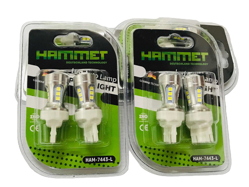 [HA1302] AUX LED HAMMER 7443 T20-18LED-3030SMD 12V-24V