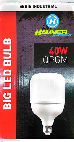 [DW0316]  BULBO BIG2 / 40W / E27 / 85-277V / PVC / DOB / 80LM*W / 6,500K / 12*16,8CM